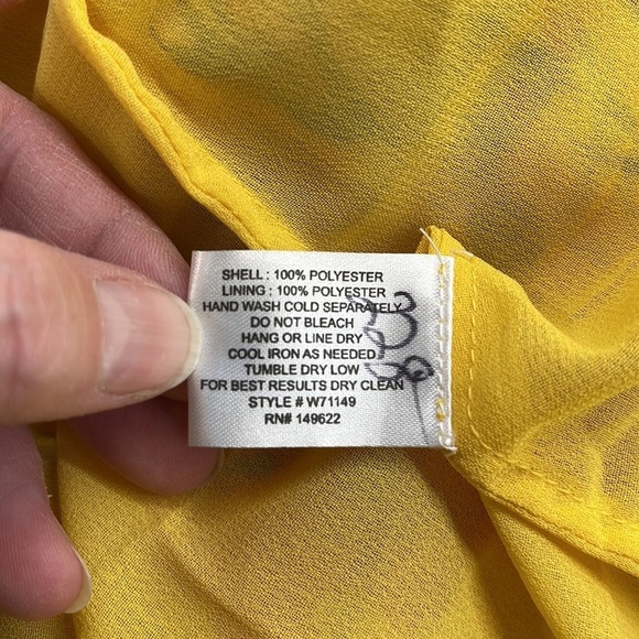 Walter Baker NWT Yellow Tulip Adriana Floral Puff Sleeve Dress Size 0 - Picture 13 of 14